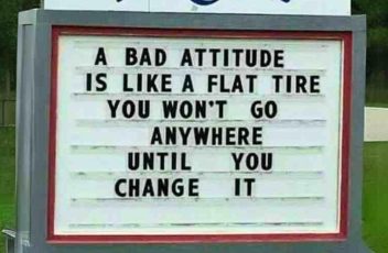 A bad attitude